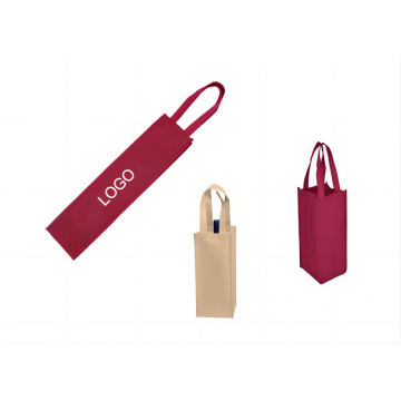 Customized Bulk Non Woven Reusable Wine Tote Bag